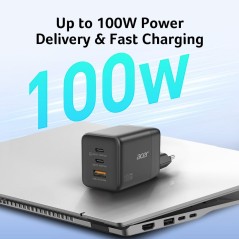 Acer Adapter 100Watt 1xUSB-A 2.0 2xUSB-C